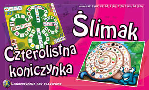 Logopedyczna gra planszowa &quot;Ślimak - Czterolistna koniczynka&quot; - głoski: sz, ż(rz), cz, dż, ś, ź, ć, dź