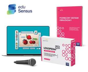 EduSensus Logopedia PRO. Mówiące Obrazki - Program komputerowy do terapii dzieci niedosłyszących + mikrofon