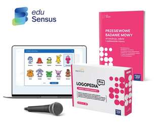 EduSensus Logopedia PRO. Pakiet Podstawowy 4.0 - pakiet programów logopedycznych + mikrofon (licencja na 2 niezależne stanowiska)