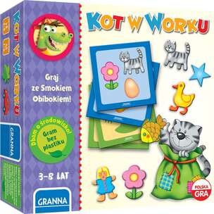 Graj ze smokiem Obibokiem! Kot w worku - memo dotykowe