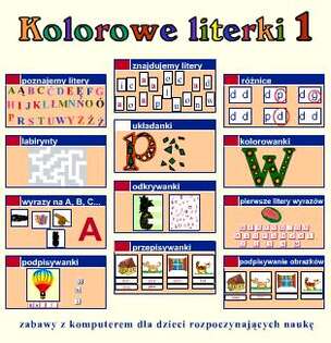 Kolorowe literki 1 - program komputerowy