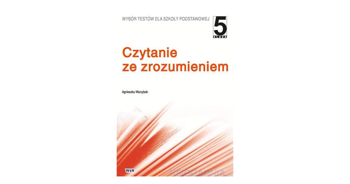 Czytanie ze zrozumieniem dla kl. 5 Szkoły Podstawowej - Eduksiegarnia.pl
