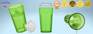 Kubek Reflo Smart Cup (kubek treningowy do nauki picia) - zielony