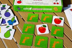 MÓWik MEMORY Owoce - gra dydaktyczna z zastosowaniem symboli MÓWik