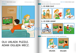 Pewny start. Dzisiaj w szkole. Poznajemy Olę i Adama. Czytanki