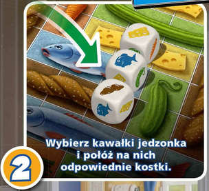 Myszki w opałach - planszowa zabawa w kotka i myszkę