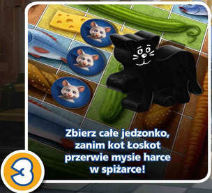 Myszki w opałach - planszowa zabawa w kotka i myszkę