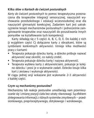 Karty do ćwiczeń posturalnych