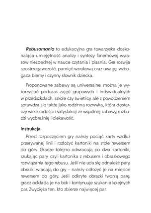 Rebusomania. Rebusy literowo-obrazkowe usprawniające percepcję wzrokową i naukę czytania