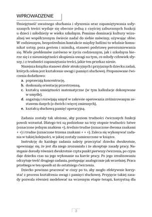 Kto słucha, nie błądzi. Zadania doskonalące uwagę i pamięć słuchową