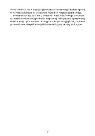 Kto słucha, nie błądzi. Zadania doskonalące uwagę i pamięć słuchową