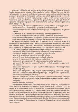 Materiały edukacyjne dla uczniów z niepełnosprawnością intelektualną. Ja jako konsument