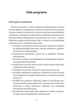 Jestem dorosły - będę tak żyć. Program nauczania przeznaczony dla uczniów szkoły specjalnej przysposabiającej do pracy z niepełnosprawnością intelektualną w stopniu umiarkowanym lub znacznym oraz dla uczniów z niepełnosprawnościami sprzężonymi