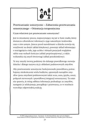 Sensorycznie każdego dnia. Propozycje zajęć dla dzieci z zaburzeniami przetwarzania sensorycznego