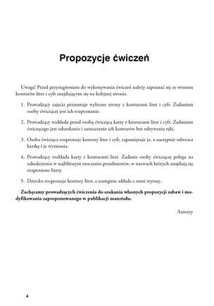 Superoko. Ćwiczenia usprawniające percepcję wzrokową, koordynację ruchowo-wzrokową i orientację przestrzenną dla dzieci i dorosłych - Litery i cyfry