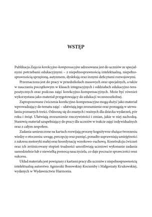 Zajęcia korekcyjno-kompensacyjne. Karty pracy dla uczniów ze specjalnymi potrzebami edukacyjnymi. Część 2