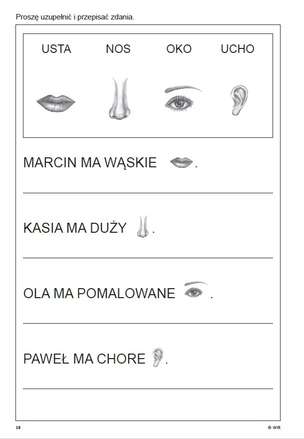 Terapia umysłowa osób dorosłych. Ćwiczenia do terapii afazji. Część 6