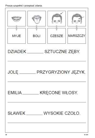 Terapia umysłowa osób dorosłych. Ćwiczenia do terapii afazji. Część 6