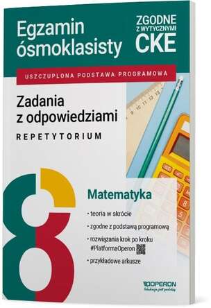 Egzamin ósmoklasisty 2026. Matematyka. Zadania z odpowiedziami. Repetytorium