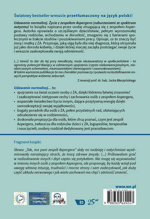 Udawanie normalnej. Życie z zespołem Aspergera (zaburzeniami ze spektrum autyzmu)