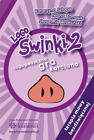 Logoświnki 2. Terapia mowy bezdźwięcznej. Logopedyczna gra karciana