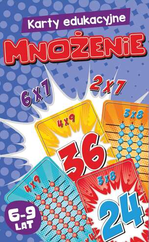 Karty edukacyjne. Mnożenie (6-9 lat)