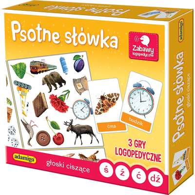 Psotne słówka. Głoski ciszące - 3 gry logopedyczne