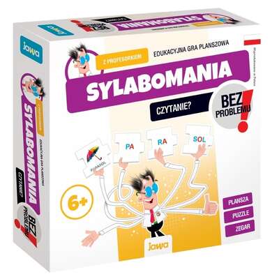 Sylabomania z Profesorkiem. Czytanie bez problemu - gra planszowa i układanka