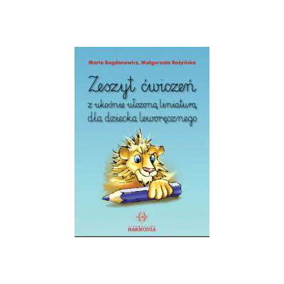 Zeszyt ćwiczeń z ukośnie ułożoną liniaturą dla dziecka leworęcznego (format A5)