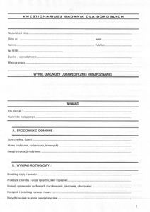 Kwestionariusz Badania Mowy dla Dorosłych