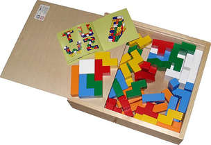 Klocki Łamigłówka - drewniane