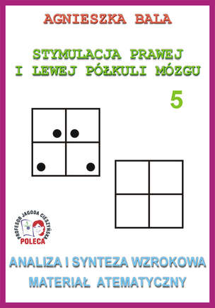Stymulacja prawej i lewej półkuli mózgu - zeszyt ćwiczeń 5 - Analiza i synteza wzrokowa, materiał atematyczny