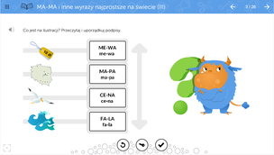 mTalent (program multimedialny) - Czytanie sy-la-ba-mi 2