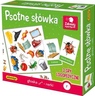 Psotne słówka. Głoska R - rerki. 3 gry logopedyczne