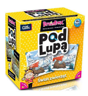 BrainBox Pod lupą. Świat zwierząt - gra na spostrzegawczość