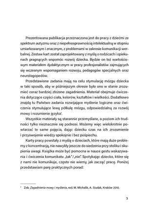 Bardzo proste karty dla osób ze spektrum autyzmu oraz niepełnosprawnością intelektualną w stopniu umiarkowanym i znacznym