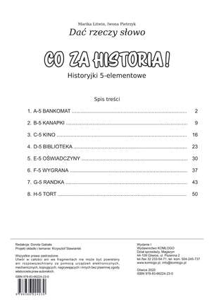 Dać rzeczy słowo. Co za historia! - ćwiczenia do historyjek 5-elementowych