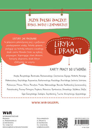Lektury jak malowane. Graficzne karty pracy dla liceum i technikum - Liryka i dramat
