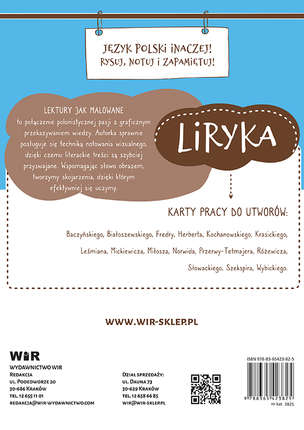 Lektury jak malowane. Graficzne karty pracy dla klas 4-8 - Liryka i dramat