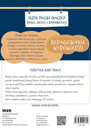 Pisanie jak malowane. Redagowanie wypowiedzi. Graficzne karty pracy dla klas 4-8