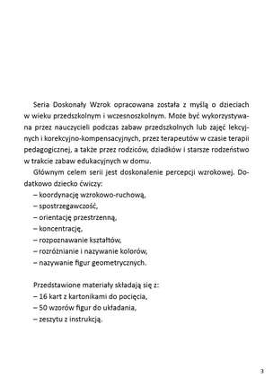 Doskonały wzrok. Ułóż figury. Materiały do ćwiczenia percepcji wzrokowej