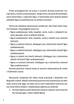 Doskonały wzrok. Ułóż figury. Materiały do ćwiczenia percepcji wzrokowej