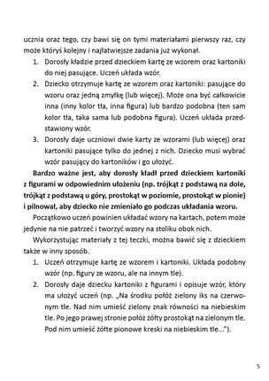 Doskonały wzrok. Ułóż wzory. Materiały do ćwiczenia percepcji wzrokowej