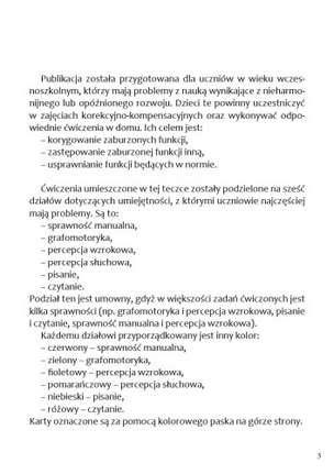 Karty pracy z ćwiczeniami korekcyjno-kompensacyjnymi