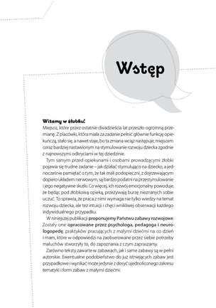 60 zabaw żłobkowych. Materiały dla opiekunów, psychologów i logopedów