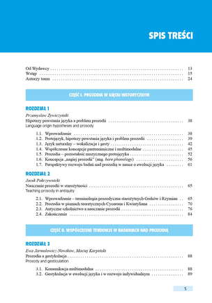 Prozodia - przyswajanie, badanie, zaburzenia, terapia