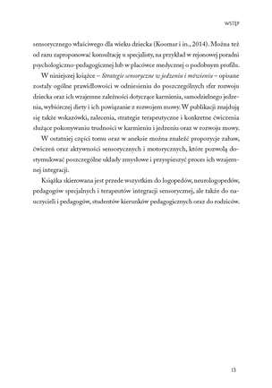 Strategie sensoryczne w jedzeniu i mówieniu