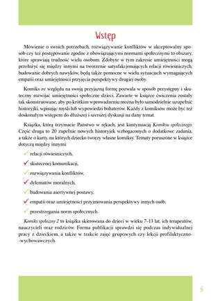 Komiks społeczny 2. Nowe historyjki w formie ćwiczeń rozwijających umiejętności społeczne