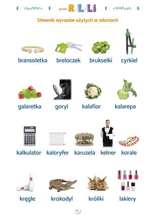 Zdania obrazkowo-wyrazowe. Materiał do terapii głosek r, l, li, j