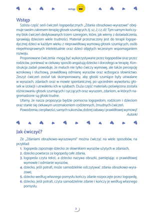 Zdania obrazkowo-wyrazowe. Materiał do terapii głosek sz, ż, cz, dż